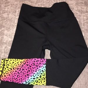 Zyia athletic premium legging rainbow cheetah print